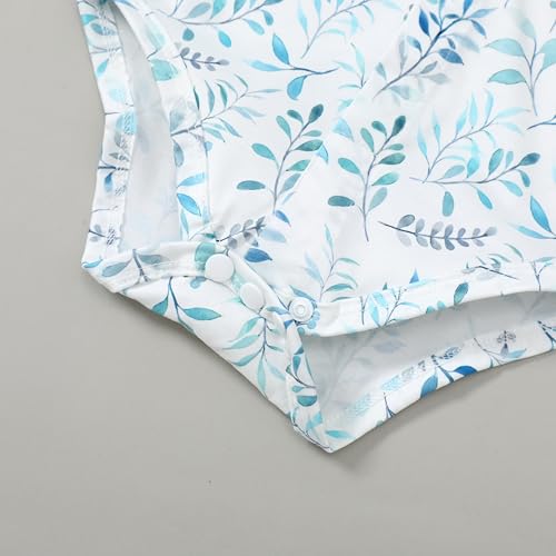 WESIDOM Baby Boy Clothes Suit 0-24M Infant Gentleman Wedding Outfit, Shirt+Bowtie+Beret+Suspender Pants Clothing Set