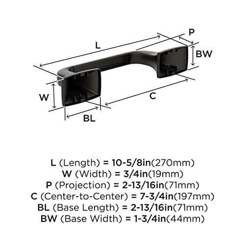 Amerock Bh36011Orb | Oil Rubbed Bronze Pivoting Double Post Toilet Paper Holder | 10-5/8 In. (270 Mm) Toilet Tissue Holder | Highland Ridge | Bath Tissue Holder | Bathroom Hardware | Bath Accessories #TOP5