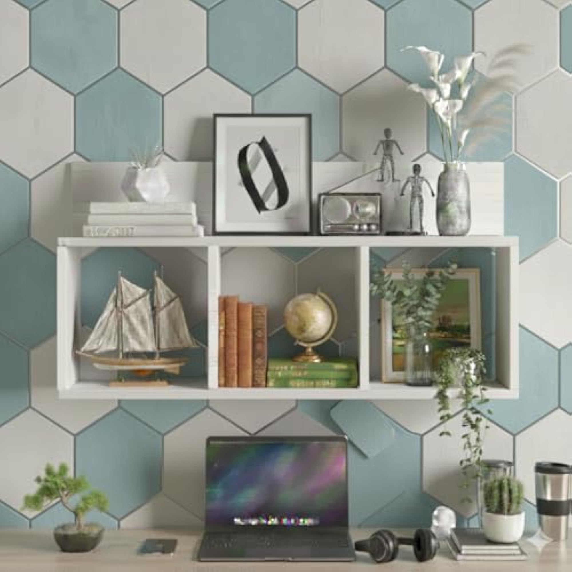 Wall Hanging Zig Zag Corner Wall Shelf
