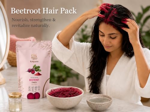 Image of 100% Pure & Natural Beetroot Powder | Rich in Iron & Antioxidants | For Glowing Skin, Pink Lips & Healthy Hair | Herbal & Chemical-Free | 100g