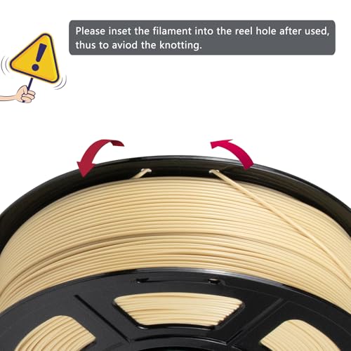 Image of iSANMATE ASA Filament 1.75mm Beige 1KG, UV & Weather Resistant 3D Printer Filament Perfect for Outdoor Functional Parts, Dimensional Accuracy + /- 0.02mm, 1kg Spool (2.2lbs)