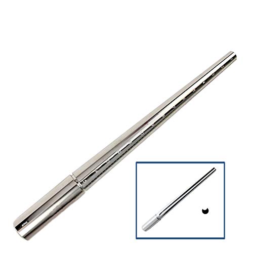 Steel Ring Mandrel Marked Grooved Metal Jewelry Tool Wire Wrapping US 1-15