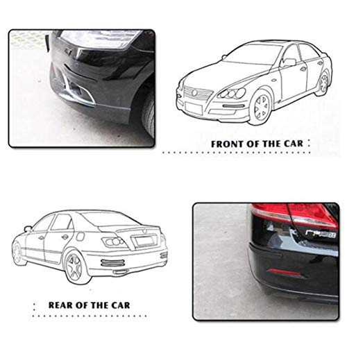 Runmade Black Anti-Collision Patch Bumper Guard Strip Anti-Scratch Bumper Protector Trim Universal For Cars Suv Pickup Truck (2 Pack) #TOP5