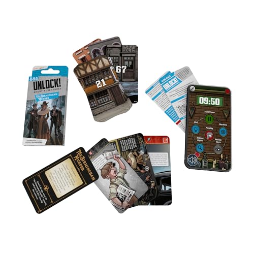 Asmodee SPACE Cowboys | Unlock! Short Adventures 9: The Birmingham Murder | Escape Room Card Game | Ages 10+ | 1-6 Players | 30 Minutes Playing Time - Image 4
