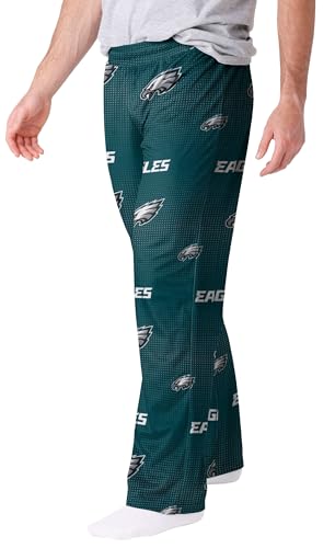 FOCO Philadelphia Eagles Men's Scatter Pattern Pajama Lounge Multi Color Pants2