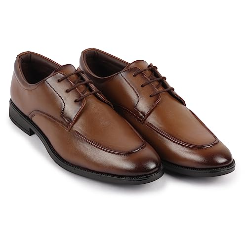Image of FAUSTO Men's Formal Office Comfort Lace-Up Derby Shoes