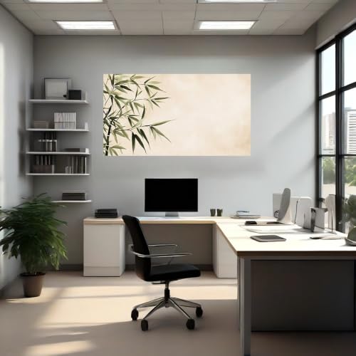 Vinilo pared bambú autoadhesivo lavable y extraíble de salón 4