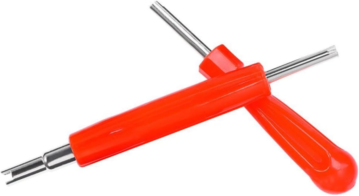 8pcs Tire Repair Tool Core Removal Tool for Trucks Red Design Single Double Options Easy to Use for Quick Repairs