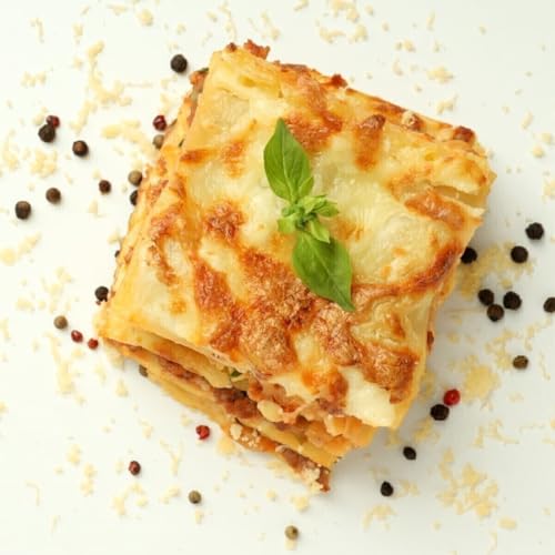 Image of Gustora Ready To Eat Lasagne Luscious Pasta Sheets Of Lasagne I 100% Durum Wheat Semolina Lasagne Sheets I Gluten Free I Vegetarian Instant Lasagne, 500 Gm