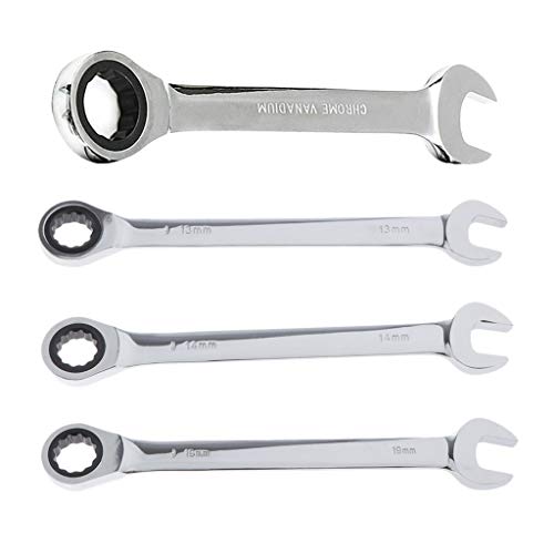 LOVIVER 4x Polido Métrica De Aço Chave De