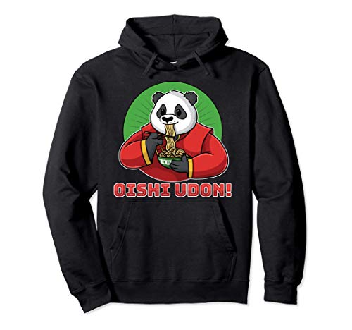 Amoureux des nouilles Udon japonaises Drôle de Panda Oishi R Sweat à Capuche