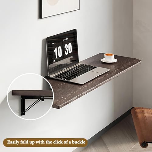 Table pliante murale en bois massif au design moderne et durable