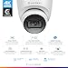 Amcrest UltraHD 4K (8MP) Outdoor Security IP Turret PoE Camera, 3840x2160, 98ft NightVision, 125° FOV, IP67 Weatherproof, MicroSD Recording (256GB), IP8M-T2599EW-AI-V3 (White)