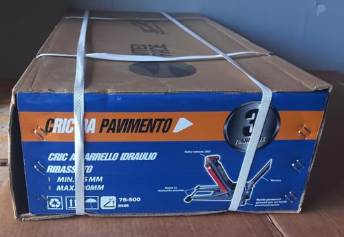 Crick Cric Sollevatore Martinetto Idraulico A Carrello 3 Ton Modello Basso United Trade - 4