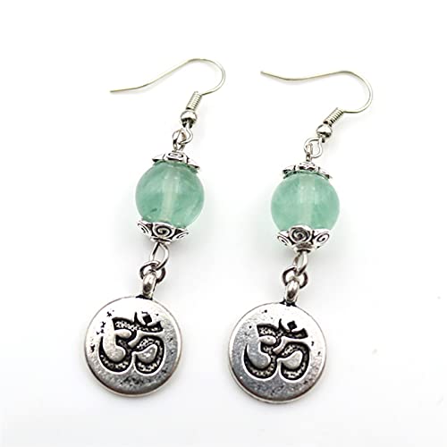 Boucles d'oreilles perles rondes en pierre cadeau idéal plaqué argent