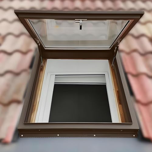 Skylight House Roof Window, Manual Venting Multi-Angle Roof Viewing Window,