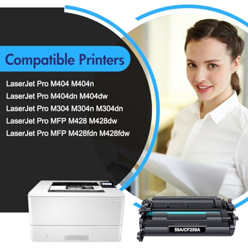 INFITONER With Chip Compatible for HP 59A CF259A CF259X 59X Toner Cartridge LaserJet Pro M404dn M404n M404dw MFP M428dw M428fdn M428fdw M428 M404 M304 M304n M304dn Printer Black - Image 2