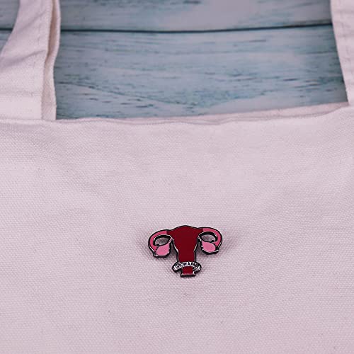Gudeke Woemen Pin Feminist Uterus Balls Courage Brooch Cute Funny Pins Gifts Brooches (1-Pack) #TOP5
