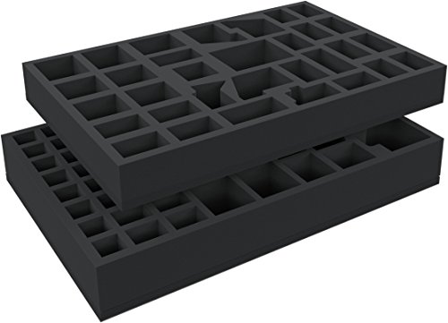 Thanks to the high-quality foam the miniatures can safe accommodated.