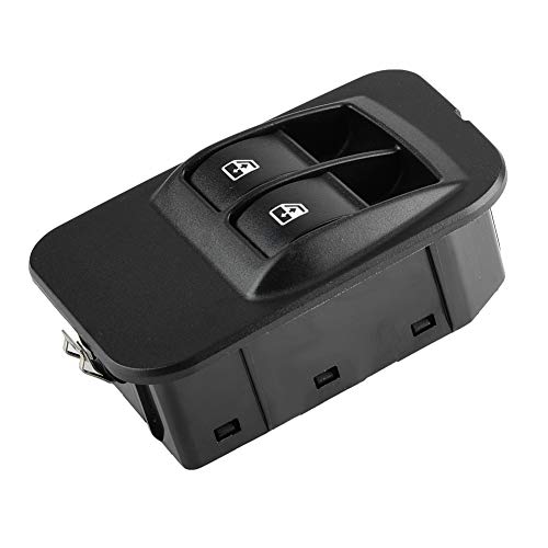 Elektrischer Fensterschalter mit Rahmenprämiumqualität Robustes Kunststoffgehäuse Einfacher Installation für Bipper Tepee 2008 2014 Black 1PC