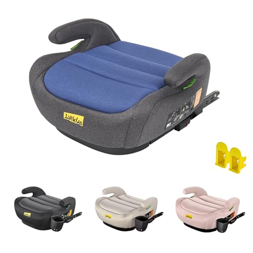 Jovikids Rehausseur Voiture Enfant, ISOFIX de 125 à 150 cm (Environ 6 à 12 ans 15-36 Kg), Siège Auto groupe 2 3, ECE R129, léger, Rehausseur Isofix (Bleu)