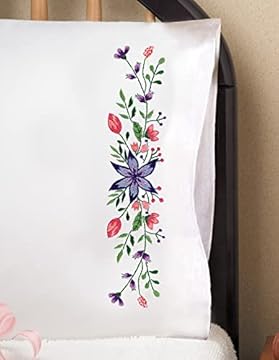 embroidery designs on pillow cases