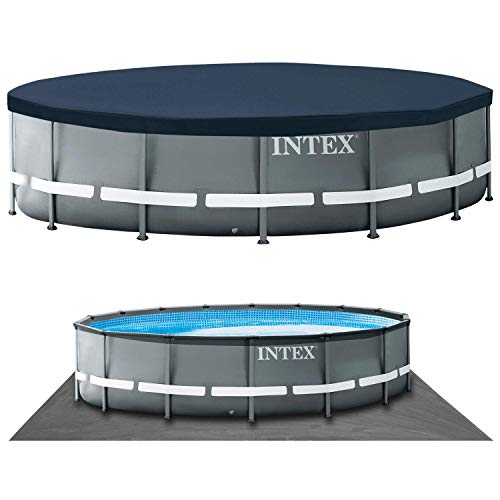 Intex 26330GN Frame Pool Set Ultra Rondo, Grau, 549 x 132 cm – Bild 4