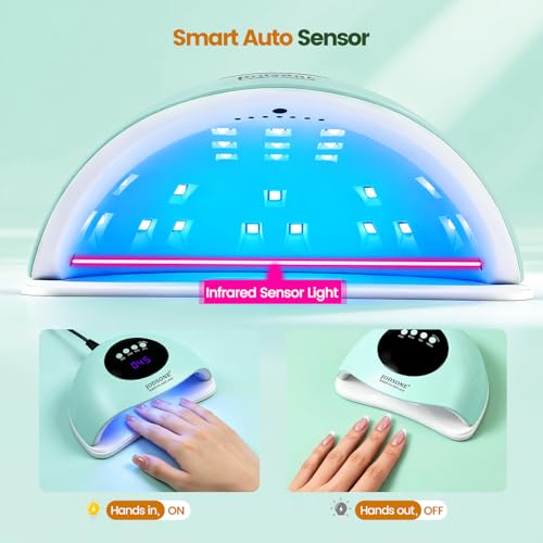 Image of JODSONE Fast Curing U V LED Nail Dryer with 4 Timers Auto Sensor Nail Lamp Green