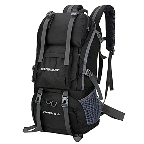 ERYUE Mochila de campismo,50L Camping Caminhadas Mochila Pacote de montanhismo de grande capacidade Mochila de viagem à prova d'água