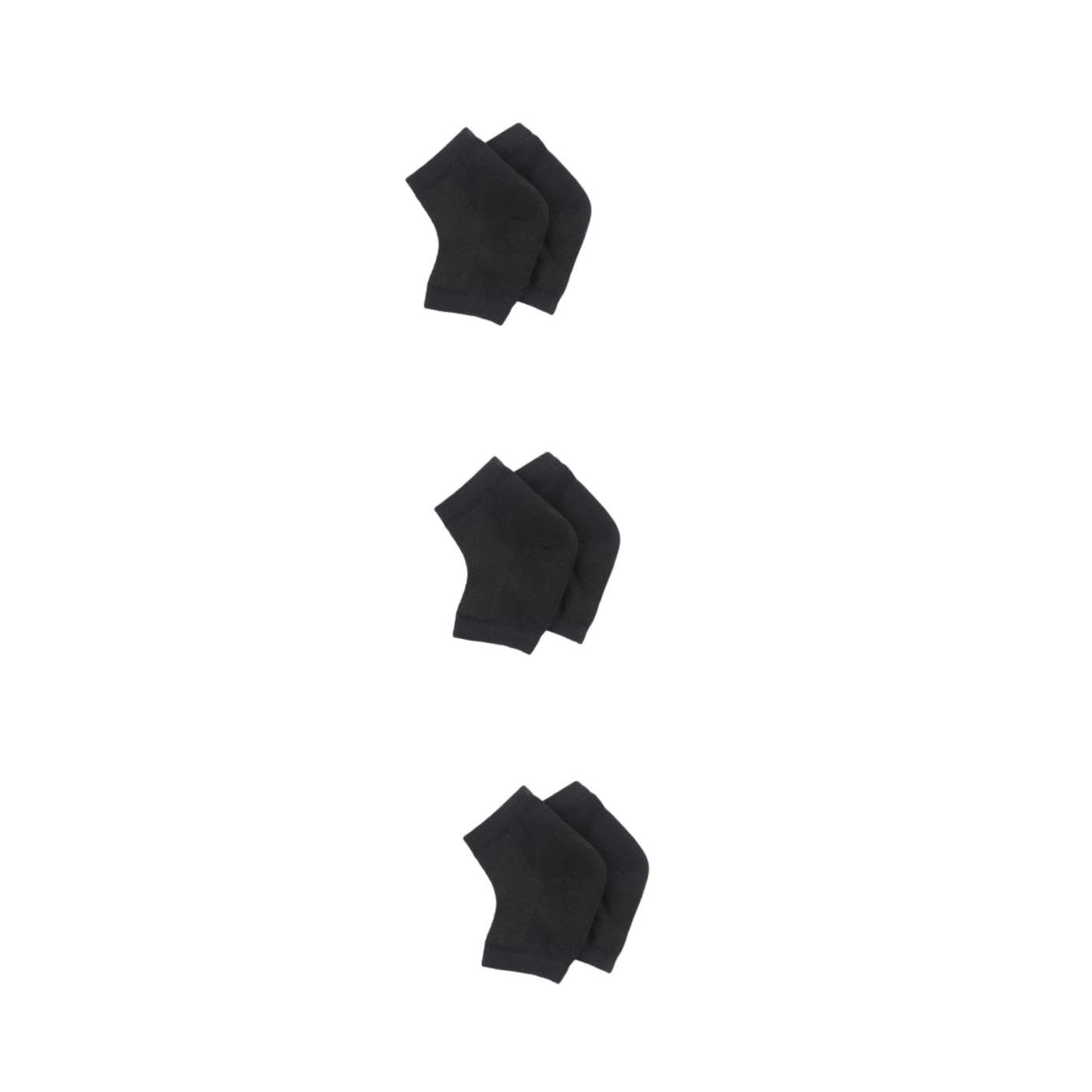 FRCOLOR 9piezas Calcetines De Talón Ventilados De Gel Unidades Para Piel Seca y Agrietada Diseño Abierto Unisex Gel Hidratante Cómodos y Reutilizables