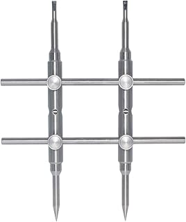 Ferramenta De Reparo Removível,Sailsbury Ferramenta de reparo Ferramenta de câmera Ferramenta Tic-tac-toe destacável para lente de câmera com 2 pontas Conjunto de reparo de lente de ponta plana 4 para