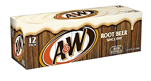 A&W Root Beer Fridge Pack Cans 12x335ml (Pack of 12) Packaging may vary