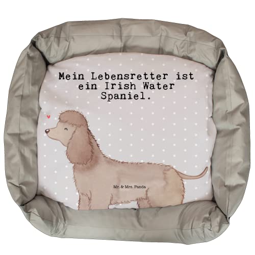 Mr. & Mrs. Panda Hundebett Irish Water Spaniel Lebensretter - Geschenk, Körbchen, Jagdhund, Luxus, Hund, Hundekissen, Hundedecke