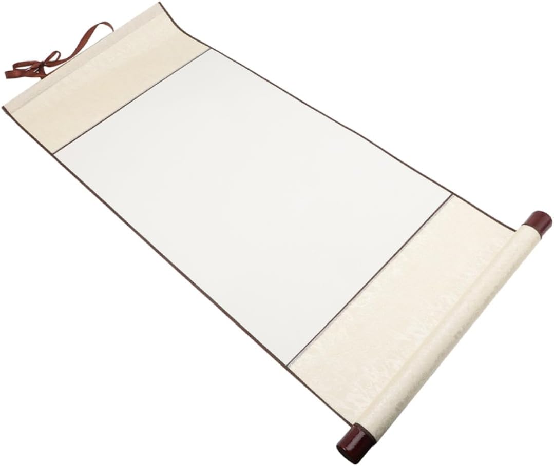 HAPINARY 2pcs Blank Hanging Scroll for Chinese Calligraphy Wear-Resistant Art Lightweight Design for Writing and Painting for Home Decor and Projects