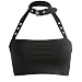SmartRICH Cotton Halloween Punk Choker Halter Top Women Cami Backless Buckle Crop Top Clothes Camisole Sexy Tops Cropped Gothic (S, Black)