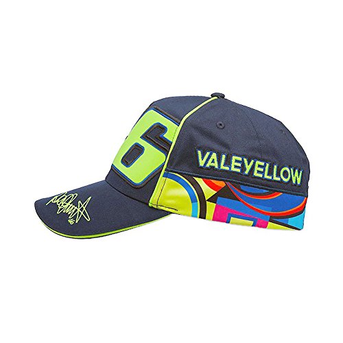 Gorra VR46 multicolor azul con visera curva de talla única ajustable 3