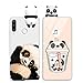 Yoedge für Huawei P smart 2020 6,21" Hülle,3D Karikatur Puppe Farbe Silikon TPU Schutzhülle Slim Stoßfest mit Cute Tier Muster Handyhülle Soft Case Cover für Huawei P smart 2020 (4G) 6,21Zoll,Panda 1