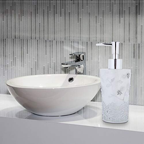 Botella Desinfectante de Patrón de Núcleo Saqueos Núcleo Saqueos para Gel Ducha Detergente HAR Soldador/Oro 350 Ml (White)