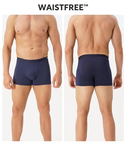 Image of DAVID ARCHY Men's Ultra Soft Underwear Modal Trunks Slim Fit No Fly 4 Pack