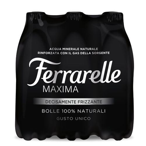Ferrarelle Maxima Acqua Minerale Naturale Frizzante, 500ml, Confezioni da 24, 48 o 96 Bottigliette (48 Bottigliette)