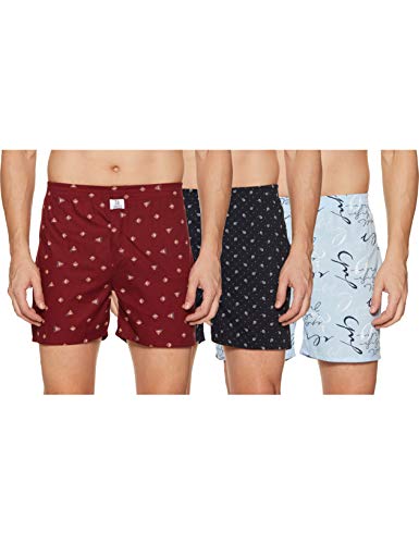 Image of Longies Men's Cotton Printed Regular Boxer Shorts