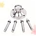 SUPVOX 4Pcs Rotating Stainless Steel Dog Stake Heavy Duty Fixed Pile for Large Dogs for Outdoor Camping and Home Use Includes Expansion Screws