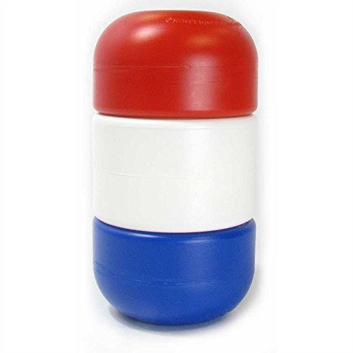 5 Inch x 9 Inch Handi-Lock Float (Red/White/Blue, 3/4 Inch Rope)