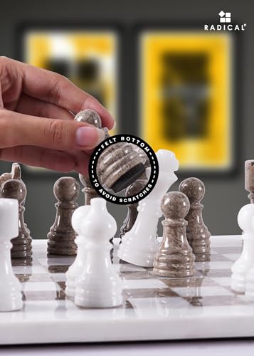 Set de ajedrez de mármol Luxury board 12 pulgadas miniatura 4