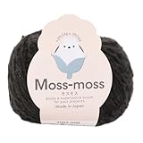 ハマナカ 手編み毛糸 モスモス 並太 COL. 8 ブラック 系 25ｇ約105m 5玉セット 3905 セット