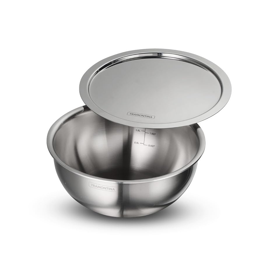 TRAMONTINA Aeion 20 cm TriPly Stainless Steel Tasla with Lid – 2.3L w/Measuring Scale, Non-Toxic, Induction Ready, NSF Certified, Superior Heat Retention & Even Heating, Serve 1-2, 10 Years Warranty (B0DCZCDYNH) Amazon Price History, Amazon Price Tracker