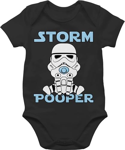 Baby Body Junge Mädchen - Sprüche - Storm Pooper I Stormpooper - 12/18...