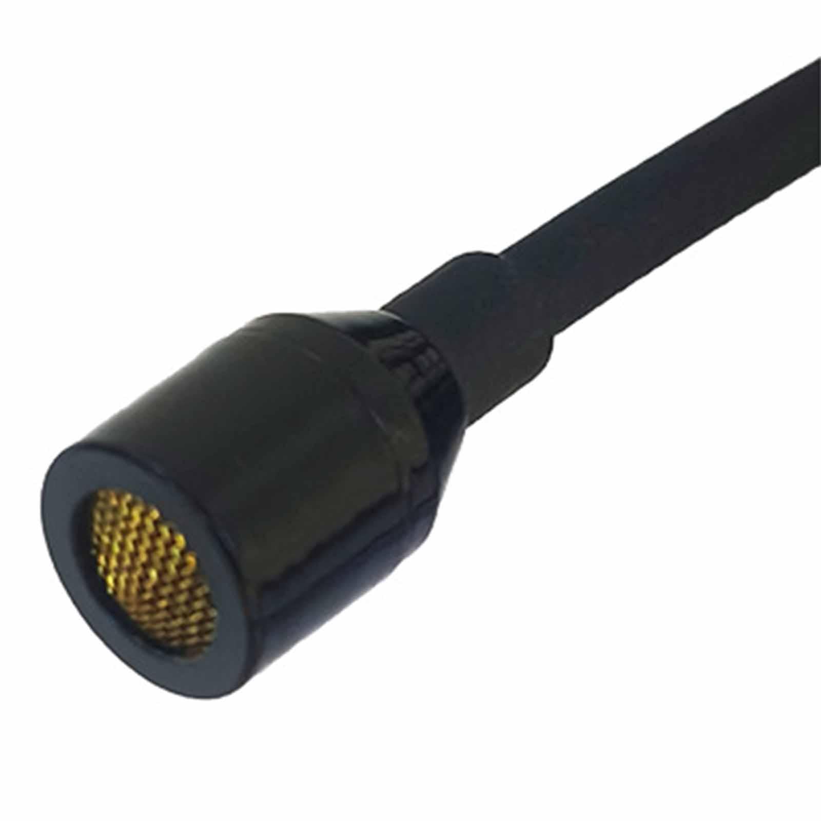 Microfono per Flauto Strumento Musicale Microfono a Condensatore Professionale con Clip Regolabile Antivento Antipolvere Cavo Adatto per Hulu, XLR a 3 Pin
