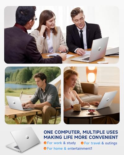 Image of HP 17 inch FHD Student Business Laptop, AMD Ryzen 5 7430U, 20GB RAM 512GB SSD, Windows 11 Pro, 17.3 inch FHD IPS, Copilot AI, Numeric Keyboard, Type-c, w /Accessories