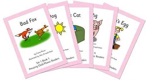 Lecteurs de phoniques simples pour enfant (Lot de 5 livrets)